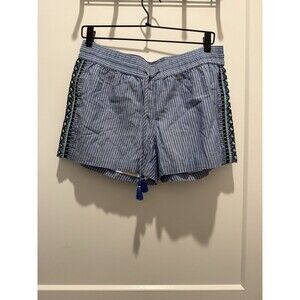 Vineyard Vines Women’s Size Small S Pull On Embroidered Shorts Tassel Blue